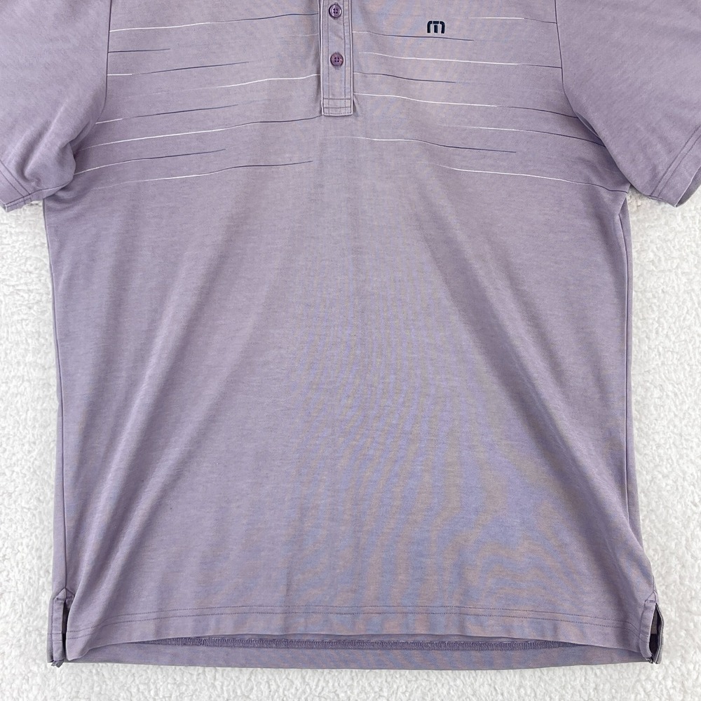 Travis Mathew Performance Golf Polo Shirt Men Size XL Purple Short Sleeve Casual - Picture 5 of 16